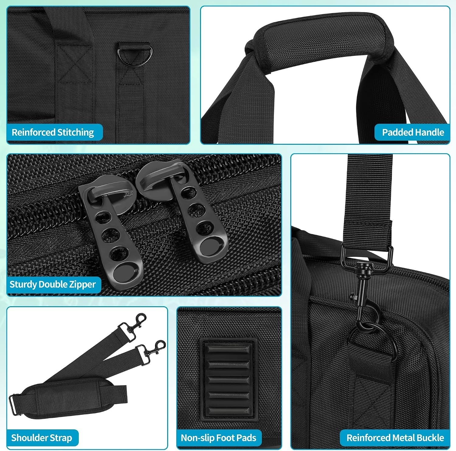 Durable DJ Controller Bag - Lightweight, Shockproof, & Organized for Travel