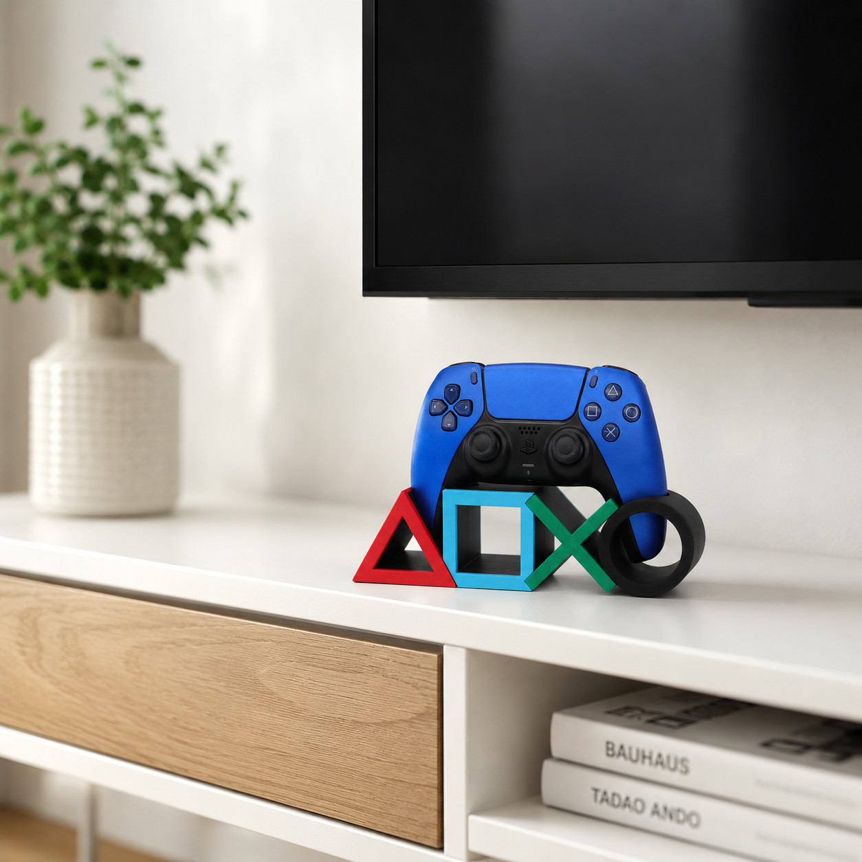 PS5 Controller Stand Display Holder Desk Organizer Gaming Setup Decor