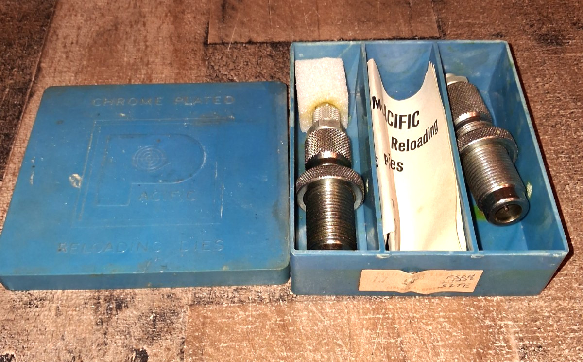 Pacific 7.7 JAP Arisaka 2 Pc. Reloading Die Set Chrome Plated w/Box Read