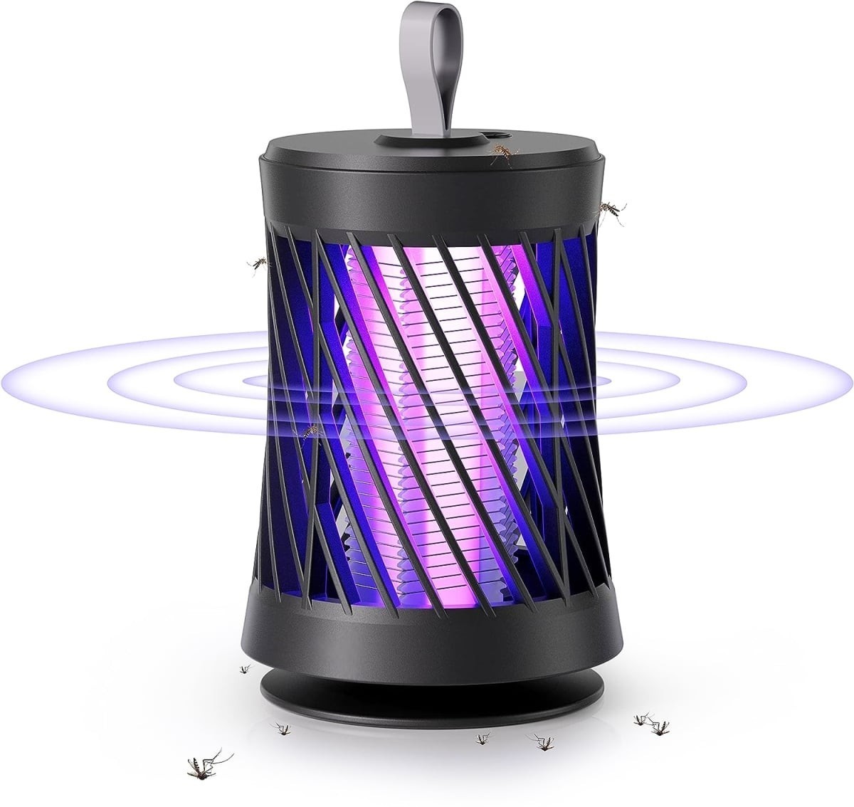 Rechargeable Mosquito Killer Lamp Bug Zapper UV Night Light Indoor Outdoor Gray