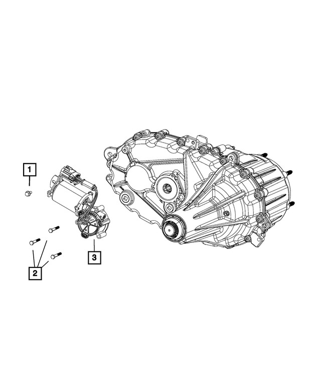 Genuine Mopar Transfer Case Gear Motor 68402358AA