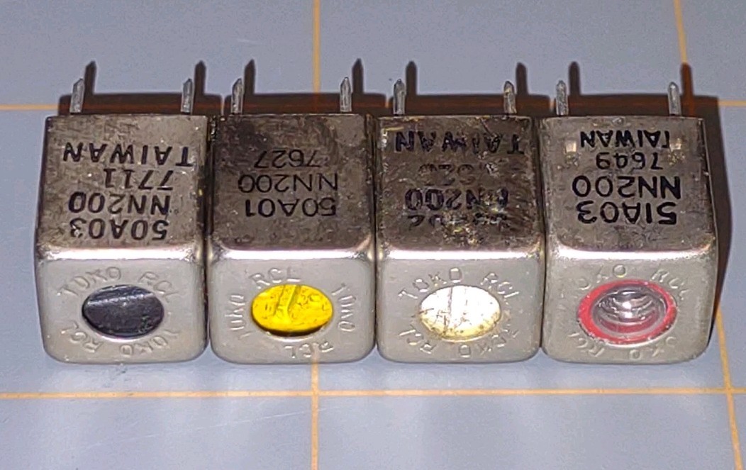 TOKO RCL Adjustable Coil Asst 50A01 50A02 50A03 51A03 Ham Radio Repair Lot 4 NOS