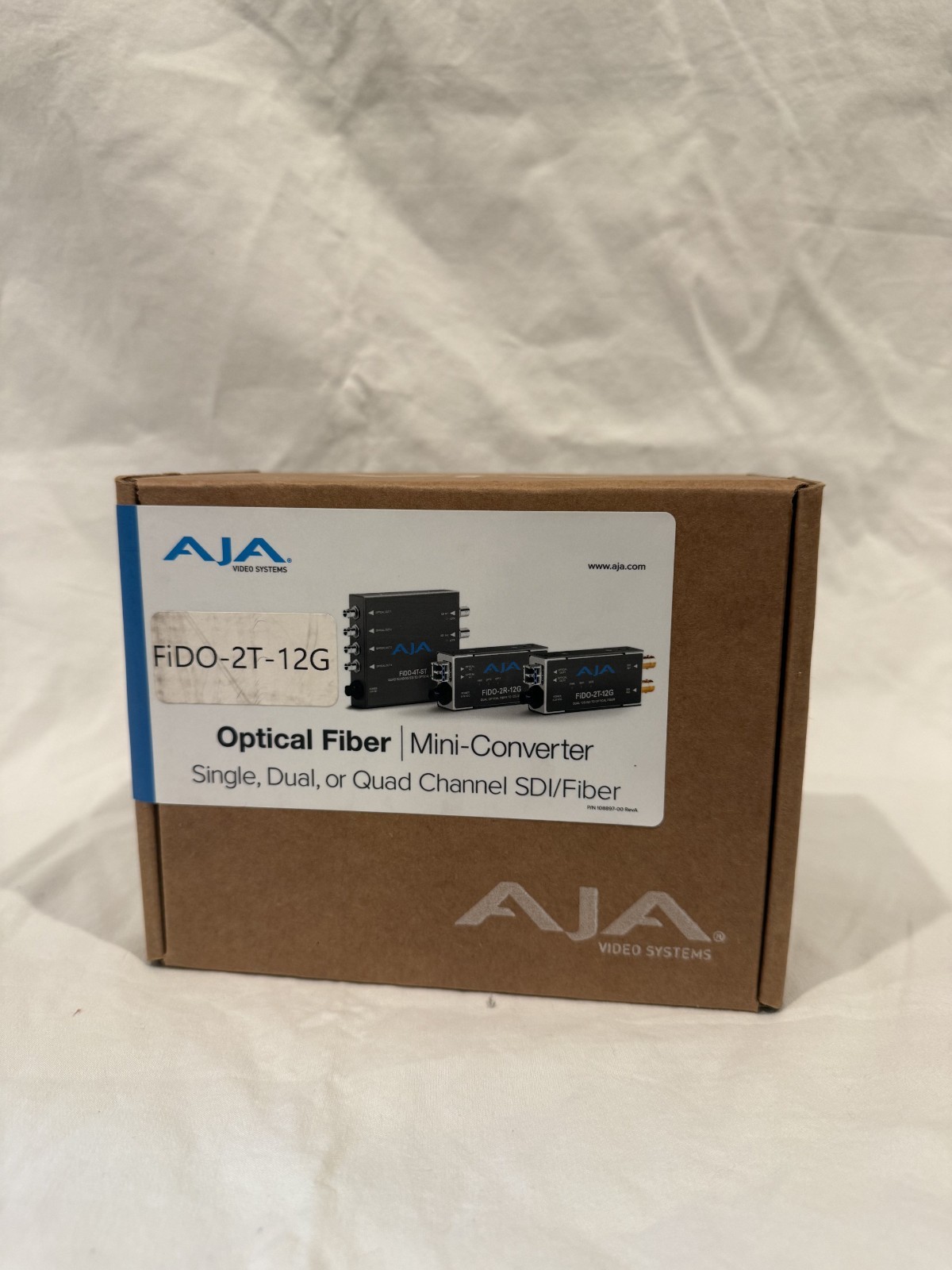 AJA FiDO-2T-12G Optical Fiber Mini-Converter