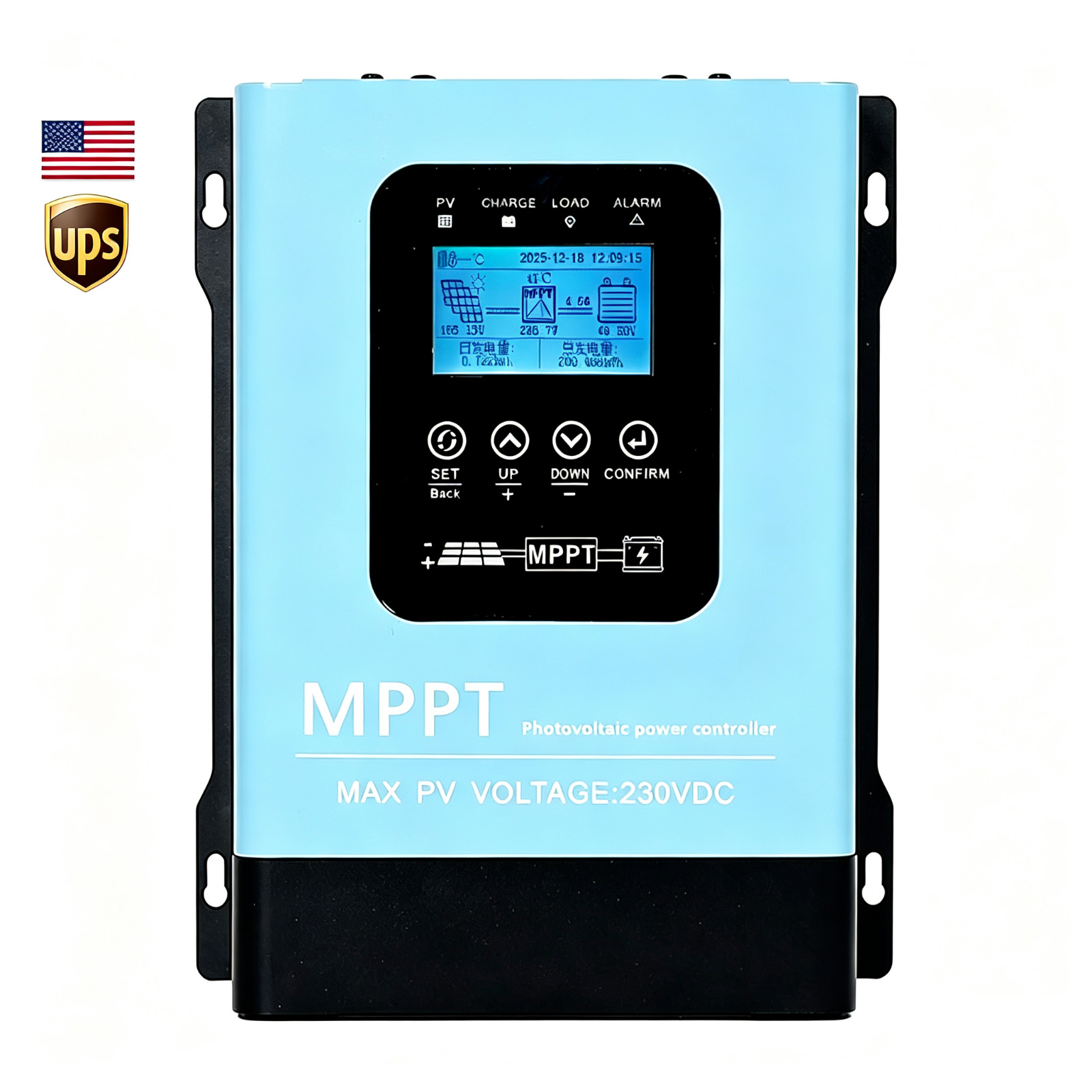 120A Solar Charge Controller 12-96V Battery Regulator High Voltage PV 230V Input