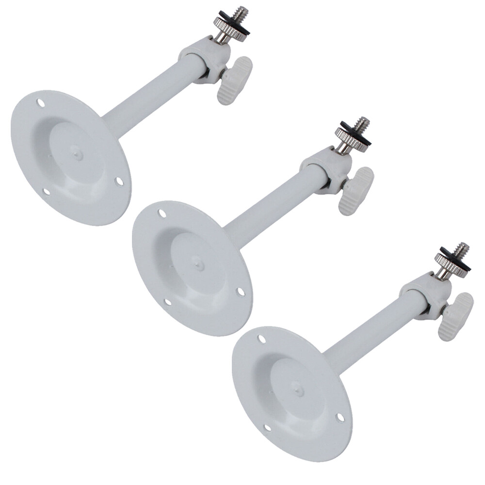 3Pcs High White Metal Wall Ceiling Mount Bracket Stand for CCTV Security Camera