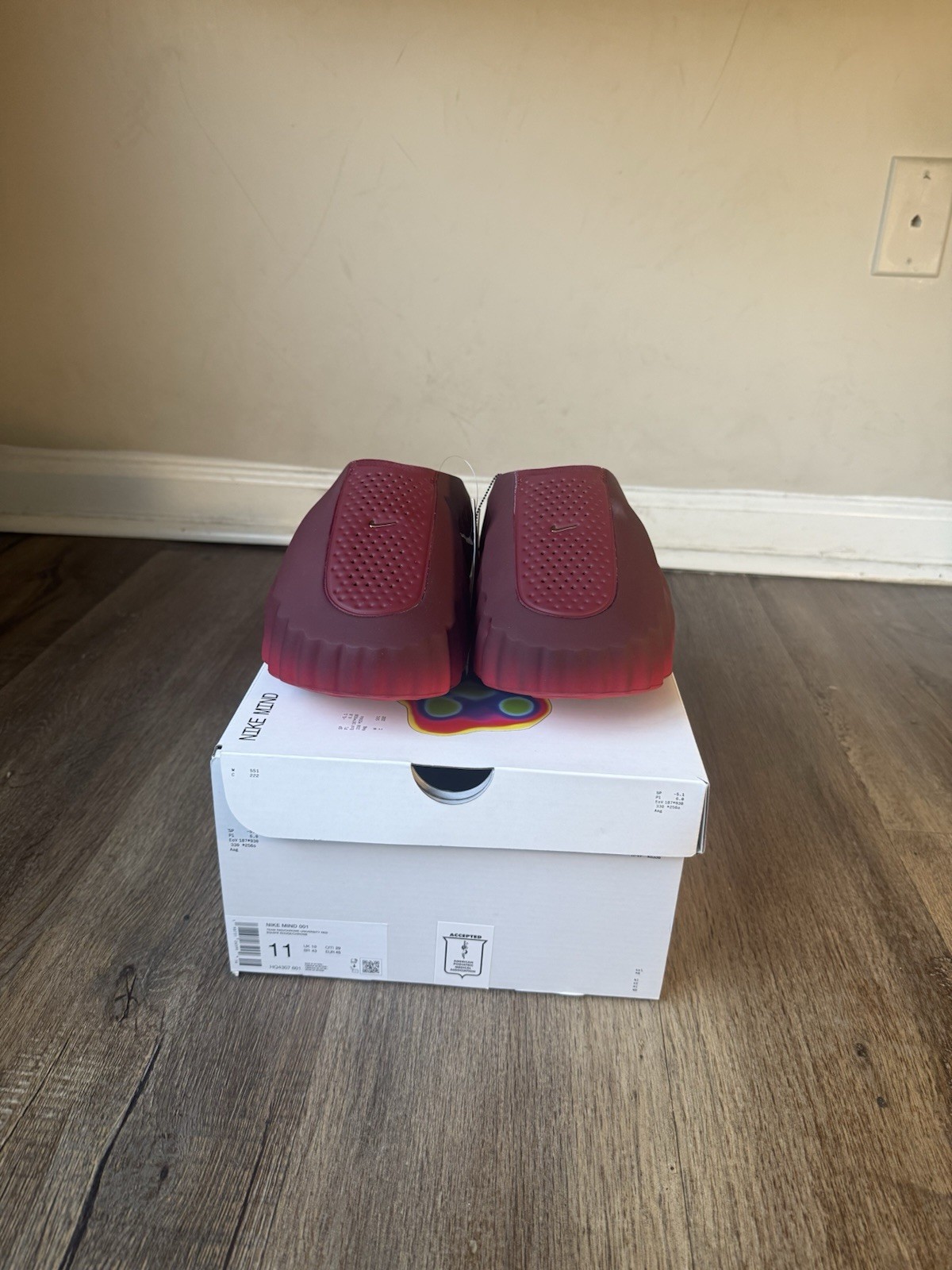 Nike Mind 001 Slide Team Red University Red Men's
