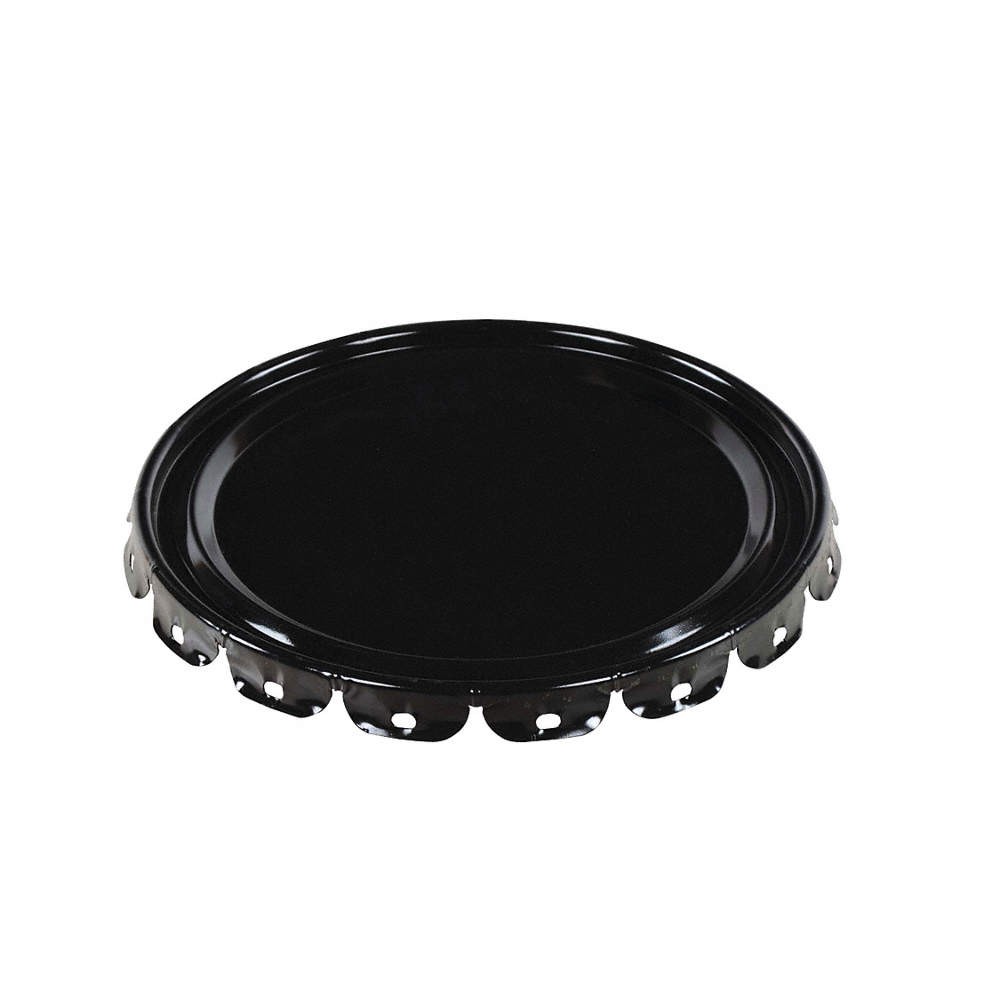 GRAINGER APPROVED LID-STL-UN Steel Pail Lid,Black,Steel 1TMJ1
