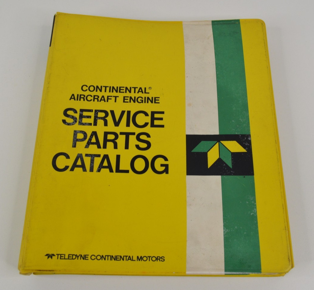 Continental IO-360 TSIO-360 Aircraft Engines Service Parts Catalog Dated 1970