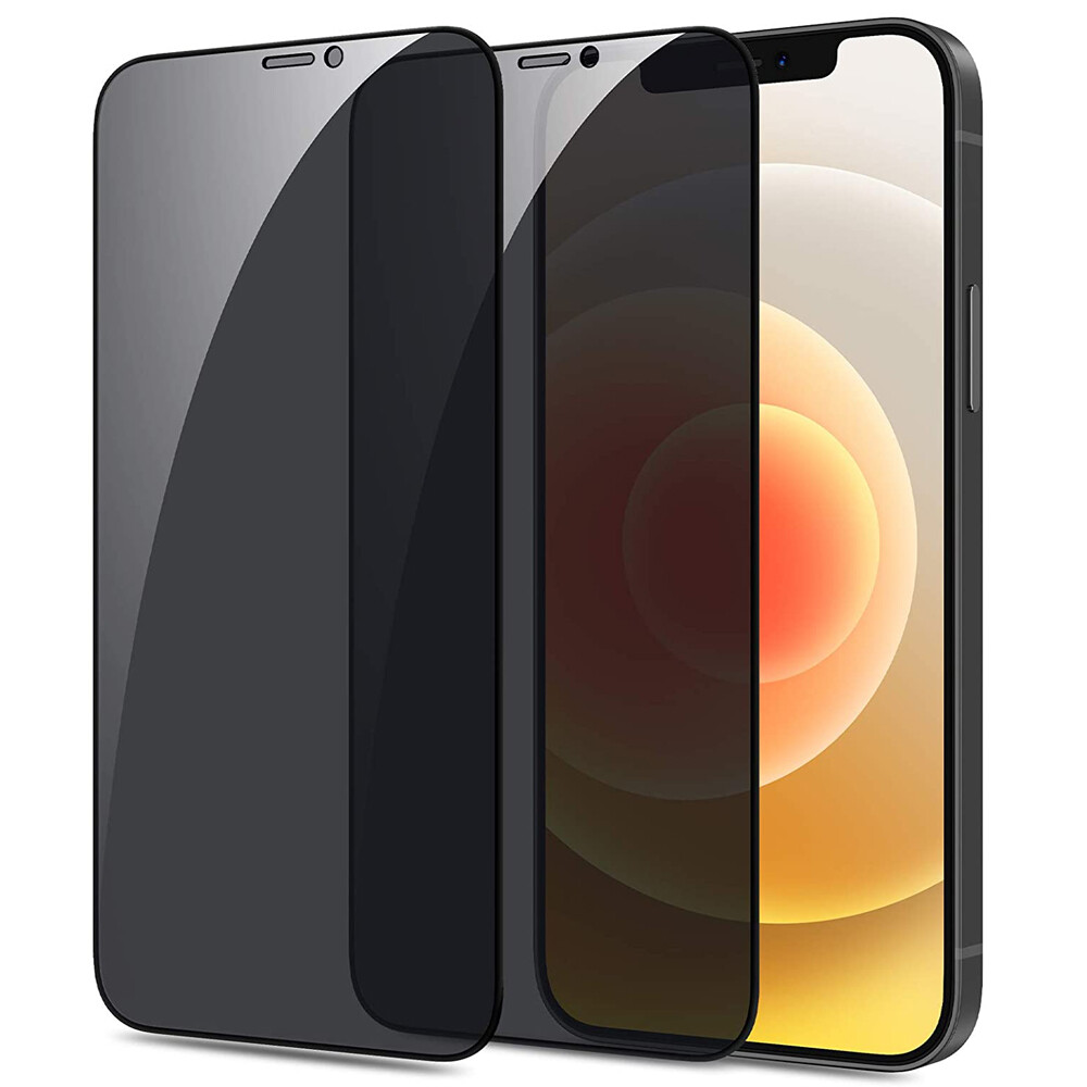 2x For iPhone 12 Pro Max/12 Anti-Spy Tempered Glass Privacy Screen Protector