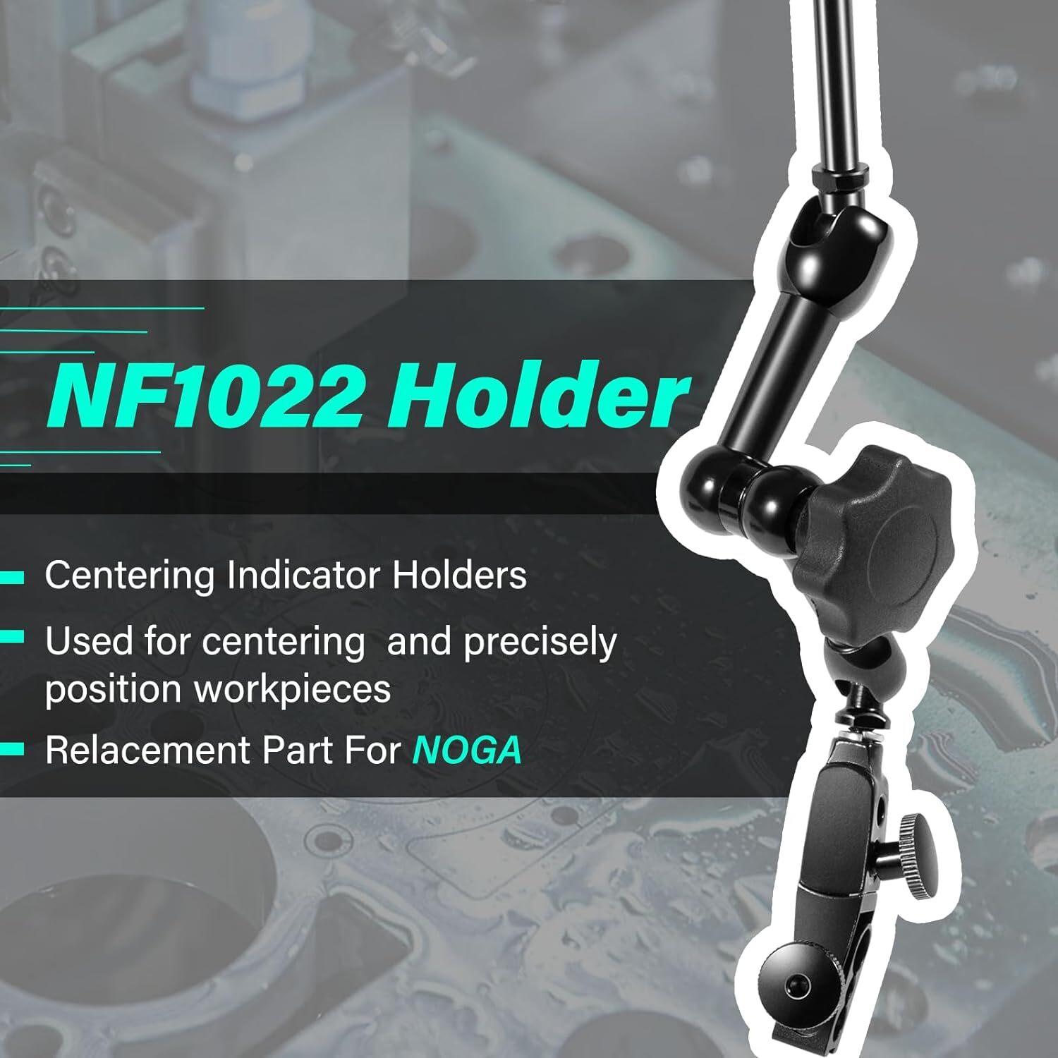 Replace For NOGA Fine Adjustment Holder Centering Indicator Holders Black NF1022