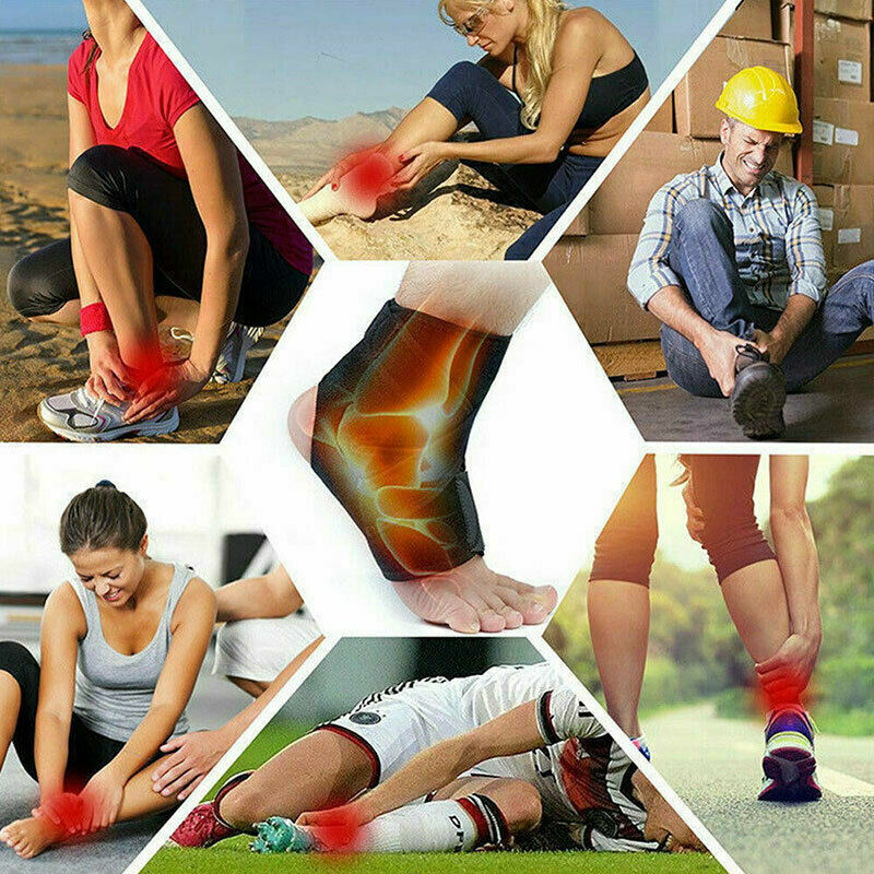 Ankle Sport Foot Wrap Support Brace Compression Tendon Strap Elastic Bandage New