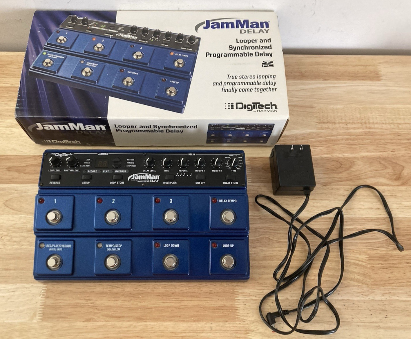 Digitech JamMan Delay Looper and Synchronized Programmable Delay (Tested)