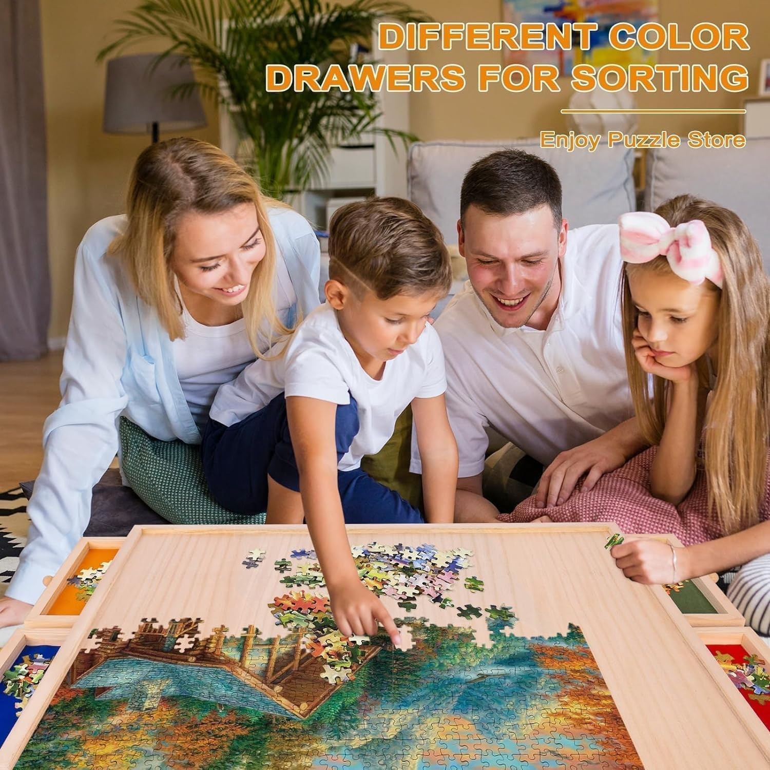 360-Degree Rotatable Puzzle Board for Adults