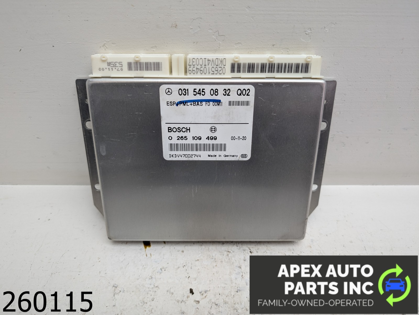 OEM 2001 Mercedes E320 3.2L ABS Control Module Unit