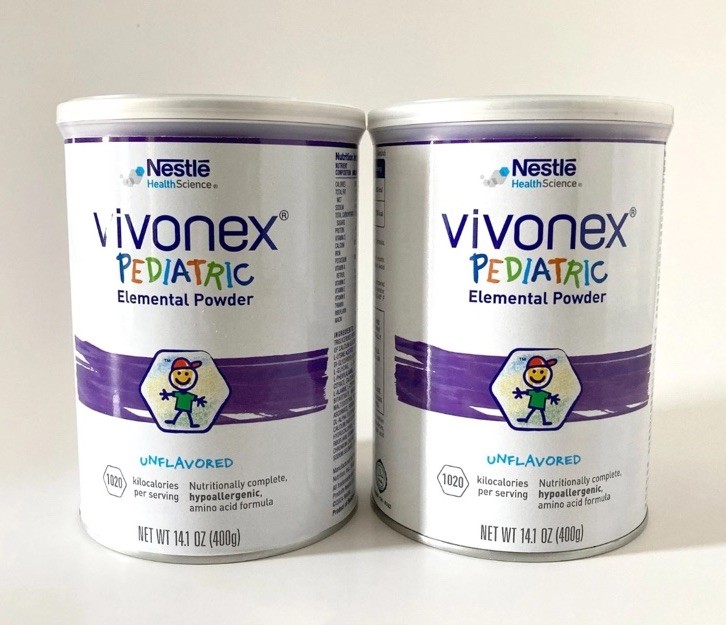 Vivonex Pediatric Elemental Nutrition Powder 14.1oz Lot of 2 Cans Exp 12/2026