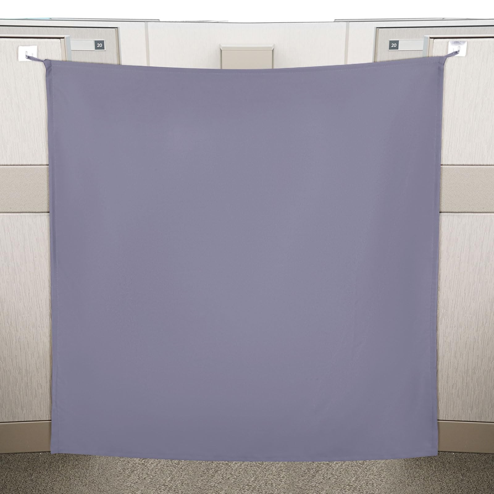 Pinkunn 40 x 48 Inch Office Cubicle Curtain with Stainless Steel Self Adhesiv...