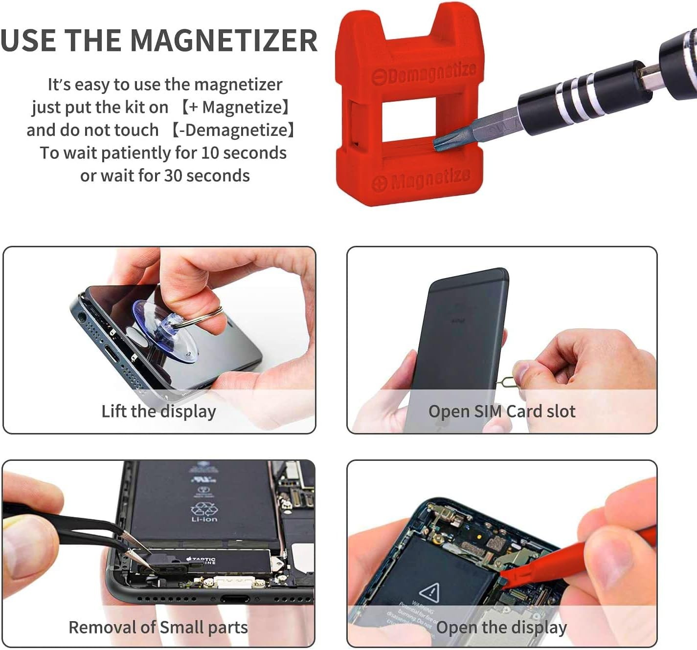 122 in 1 Electronics Repair Screwdriver Set with Magnetic Bits for Computer P...