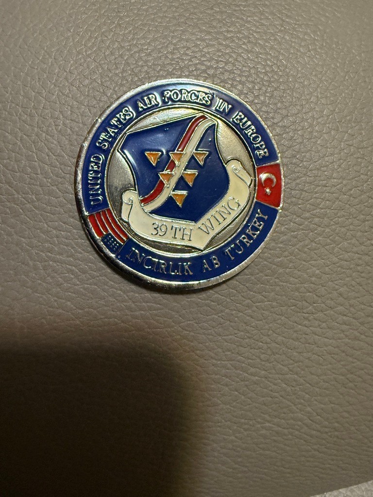 USAF 39TH WING AB TURKEY/39TH CONTROLLER FLIGHT. CHALLENGE COIN