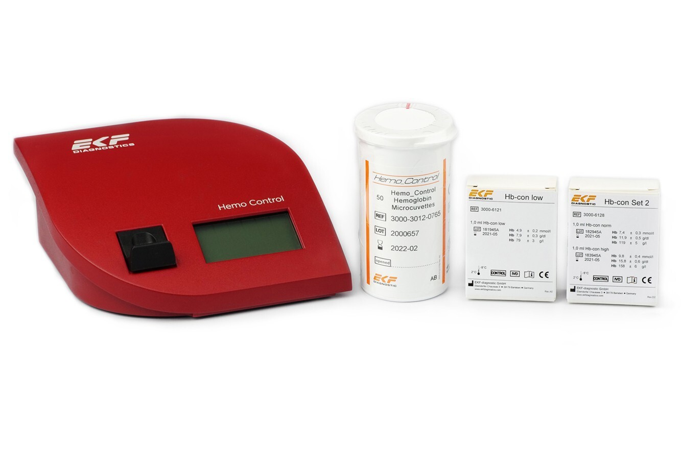 Hemo Control Hemoglobin Microcuvettes by EKF 200/BX Ref. No. 3000-3012-0765