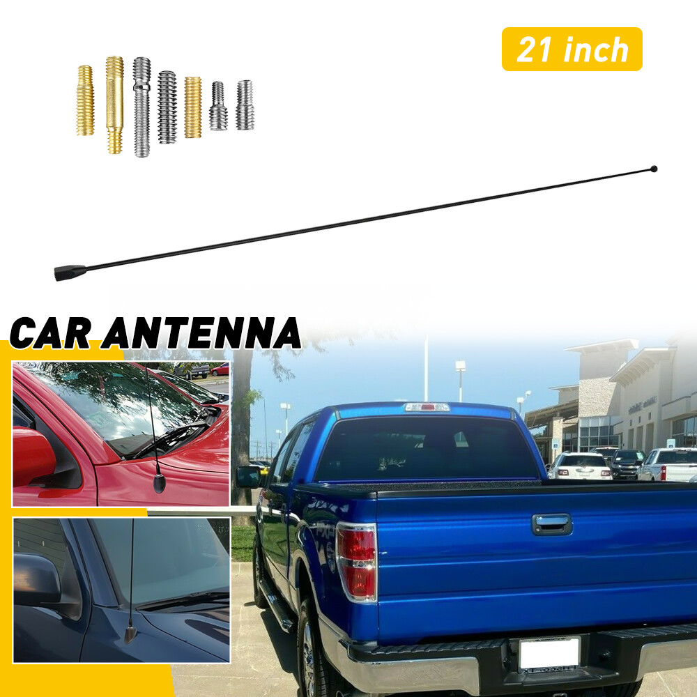 21" inch Black Stainless Antenna Mast Radio Power AM/FM for GMC SIERRA 2006-2023