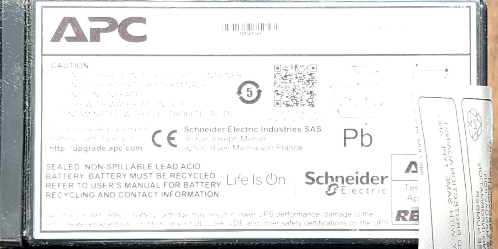 Genuine APC RBC55-UPC Replacement Battery 24V