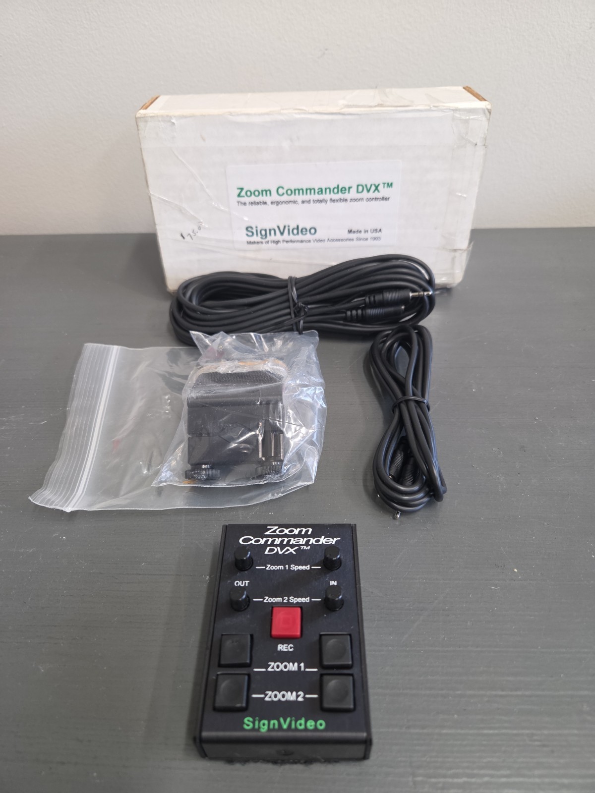 Sign Video Zoom Commander DVX Controller w/ Original Box