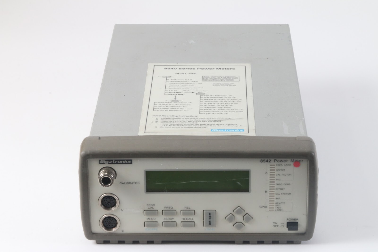 Giga-tronics 8542 Dual-Channel Digital Power Meter W/ Option 06