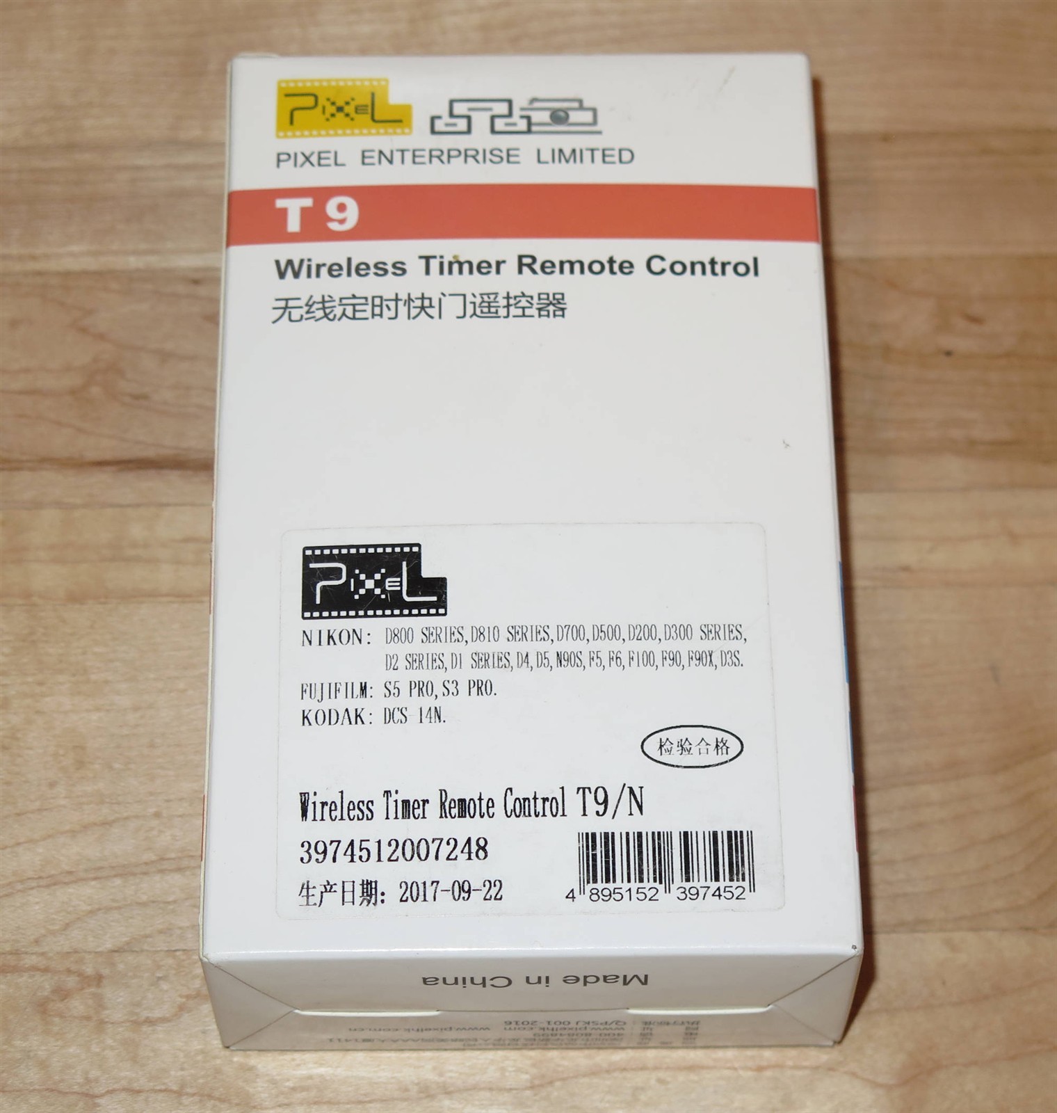 Pixel T9 Wireless Timer Remote Control - Camera Shutter Release Nikon/Fuji/Kodak