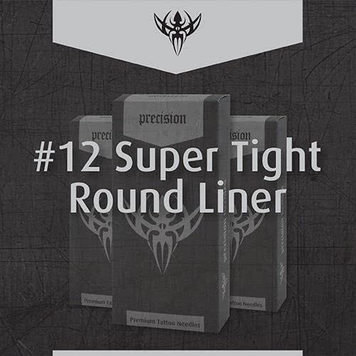 Precision Needles, Tattoo Needles #12 (0.35mm) Super Tight Round 12_3 Point