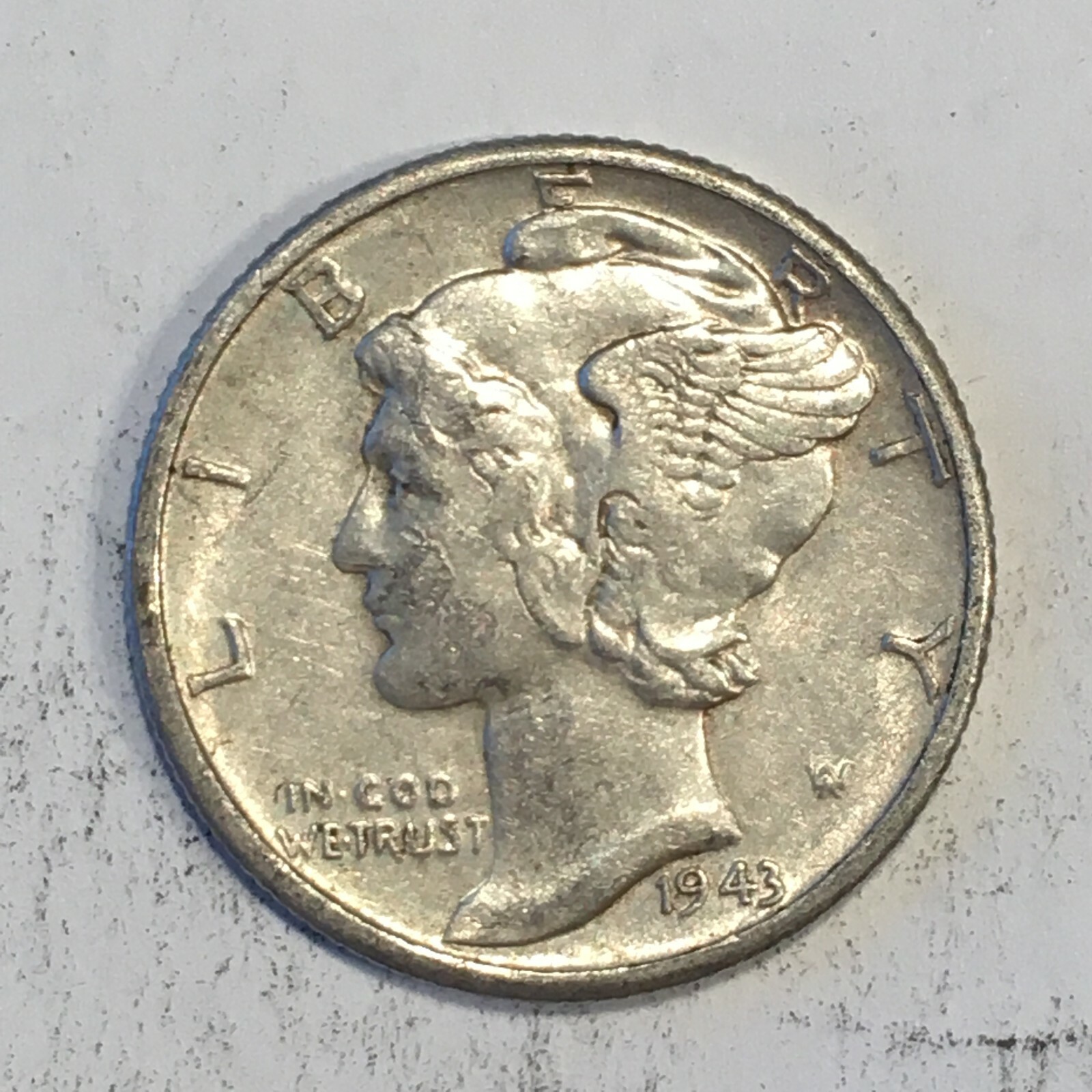 1943-D Silver Mercury Dime - High Quality Scans #L830
