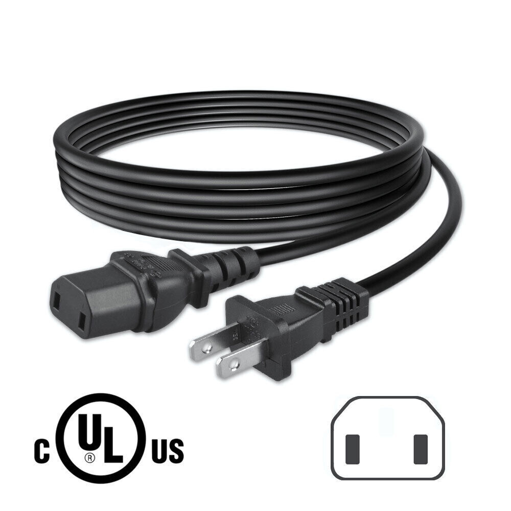 AC Power Cord For Boston Acoustics BA7800 Computer Speaker System