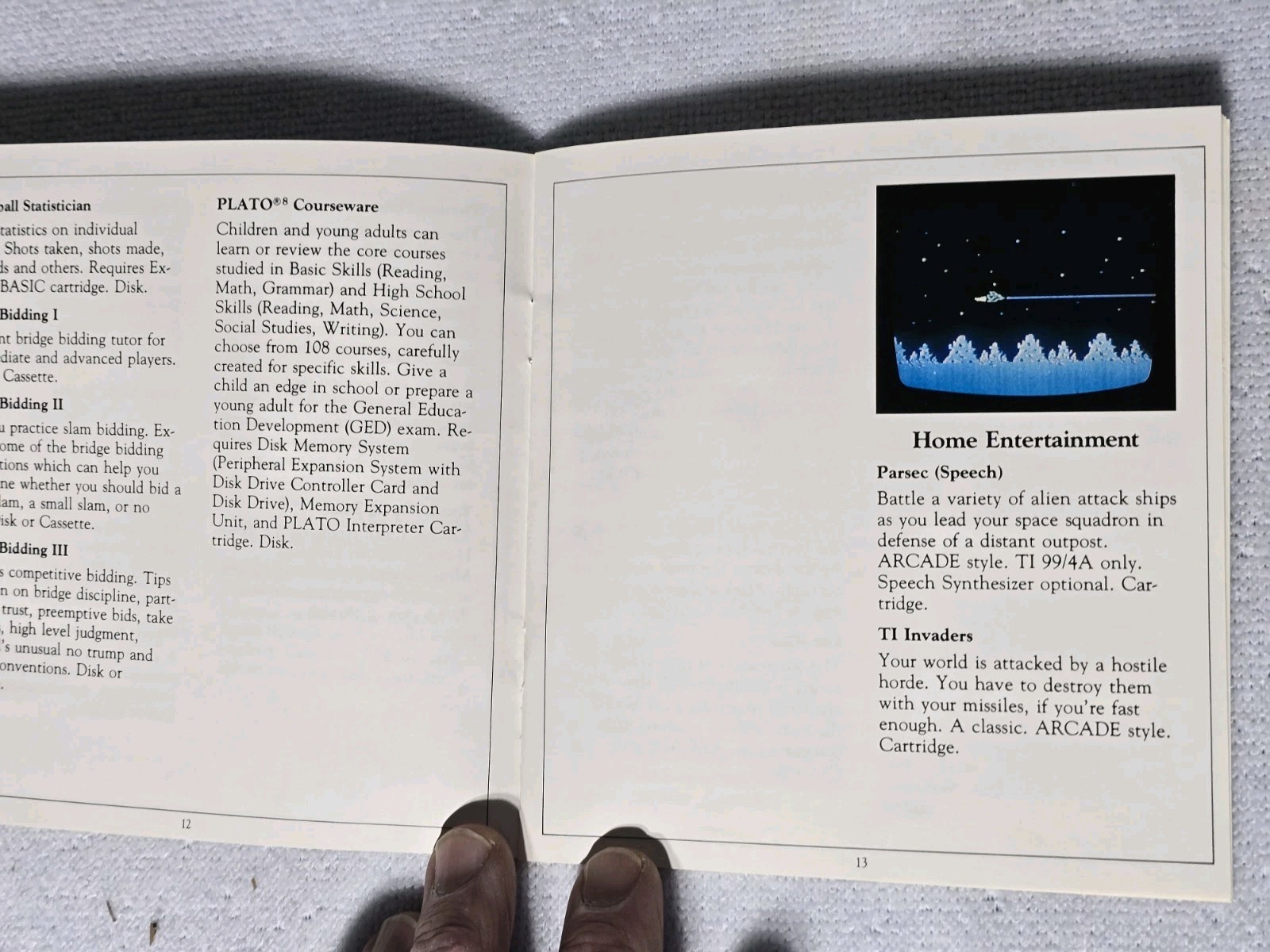 Vintag 1983 Texas Instruments Home Computer Program Library Ti99/4A Brochure 31p