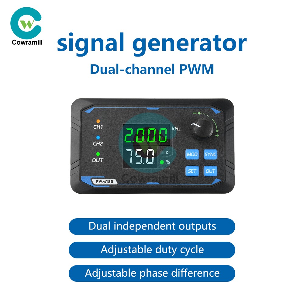 1Hz-150kHz PWM Pulse Frequency Duty Cycle Adjustable Module Signal Generator