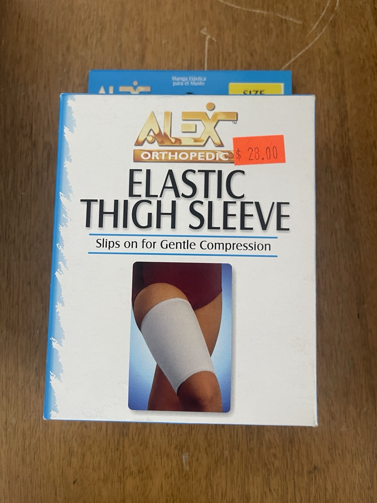 Alex Elastic Thigh Sleeve Size Medium White New with Tags