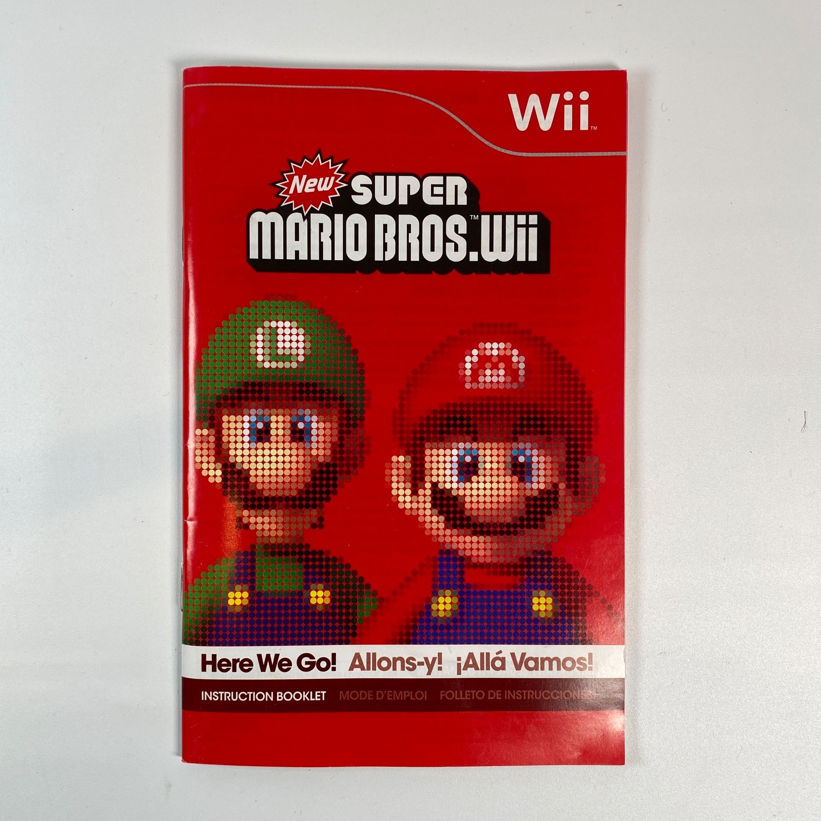 New Super Mario Bros Wii (Nintendo Wii) NO Game Manual ONLY - AMAZING CONDITION
