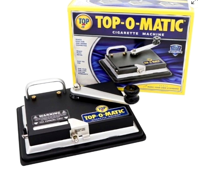 TOP-O- MATIC CIGARETTE ROLLING MACHINE  WORKS W/ KING SIZE & 100MM TUBES