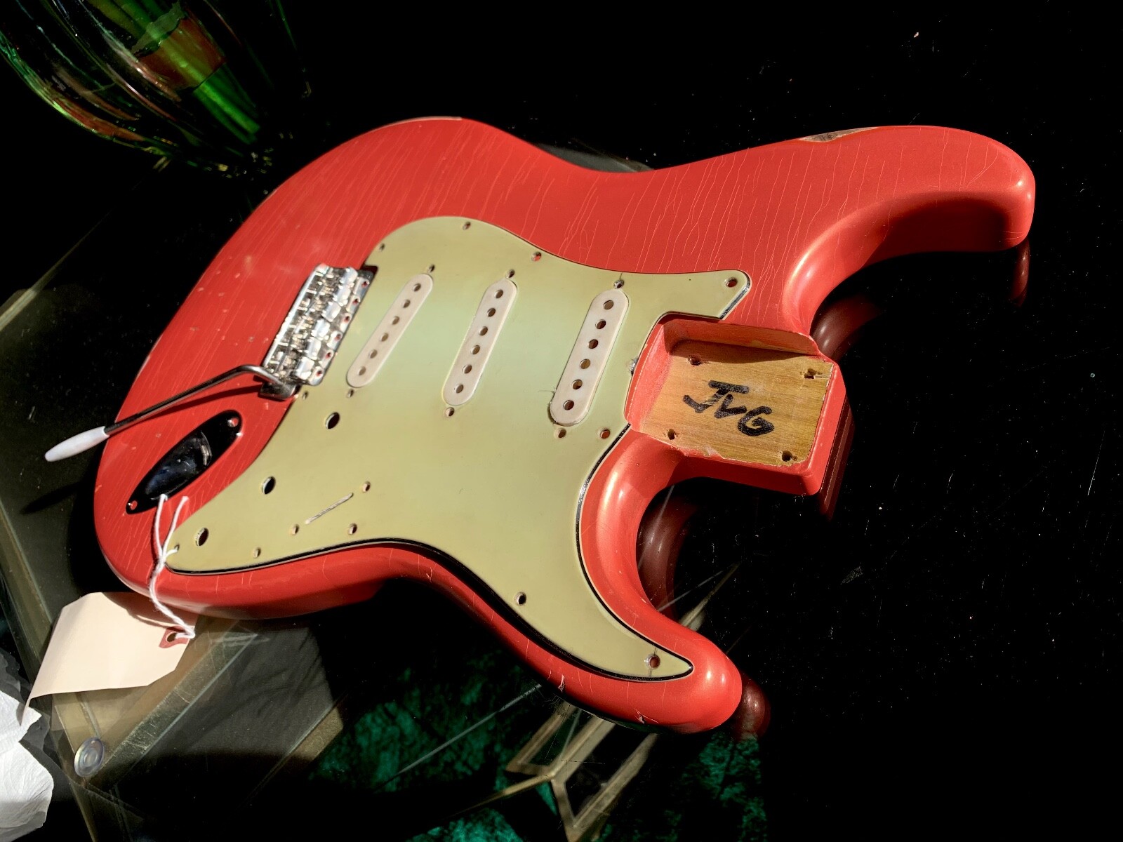STRAT BODY RELIC NitroThinSkinLacquer TANGERINE Pearl Place your order JVGuitars