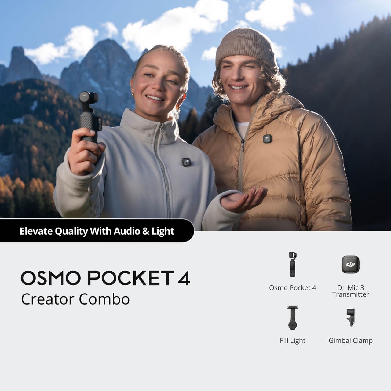 DJI Osmo Pocket Four Creator Combo Handheld Stabilizer 4k Camera