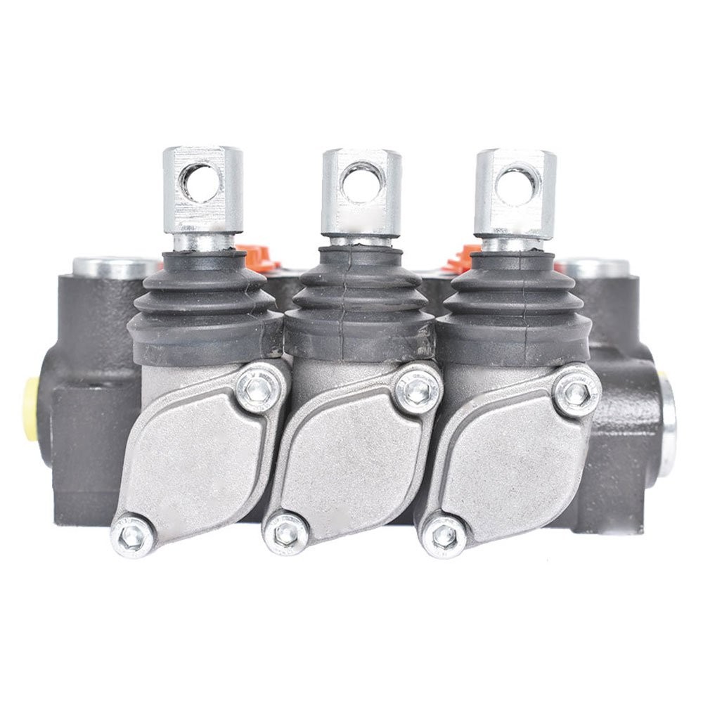 Hydraulic Directional Control 3 Spool Valve 11GPM Double Acting Adjustable US