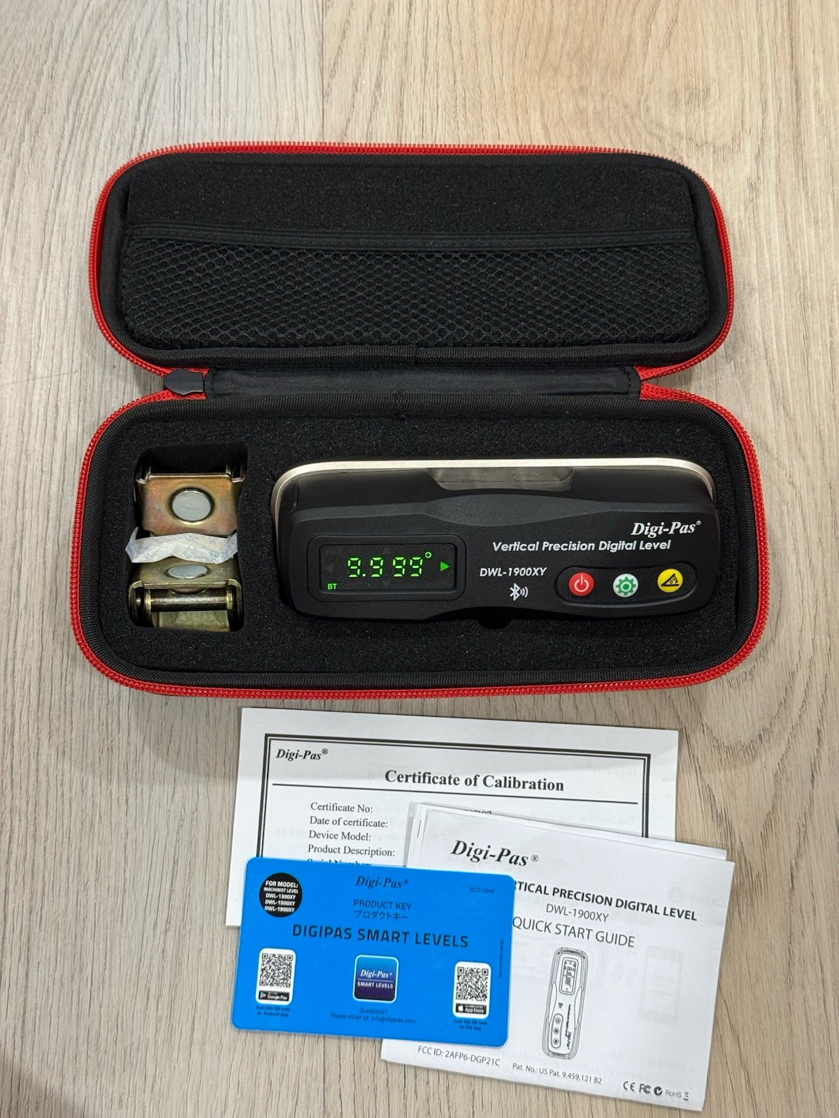 Digi-Pas DWL-1900XY Digital Level 🔥 2-Axis Vertical Precision Tool