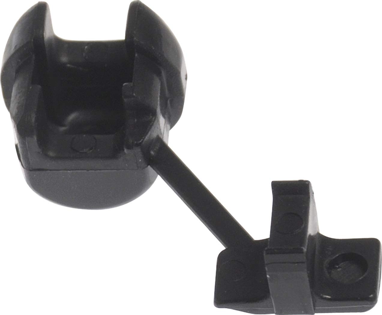 Flat Strain Relief Bushing 0.437 Inch Diameter Cable Protector Black 10 Pcs