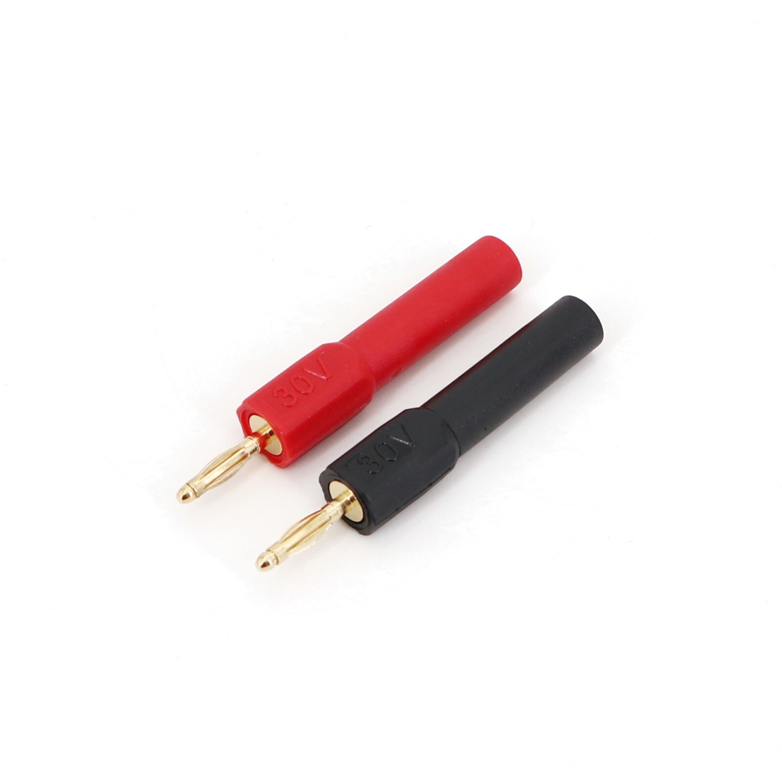 2Pcs 2mm Male Gold Plated Banana Plug to 4mm Female Jack Connector Adapter