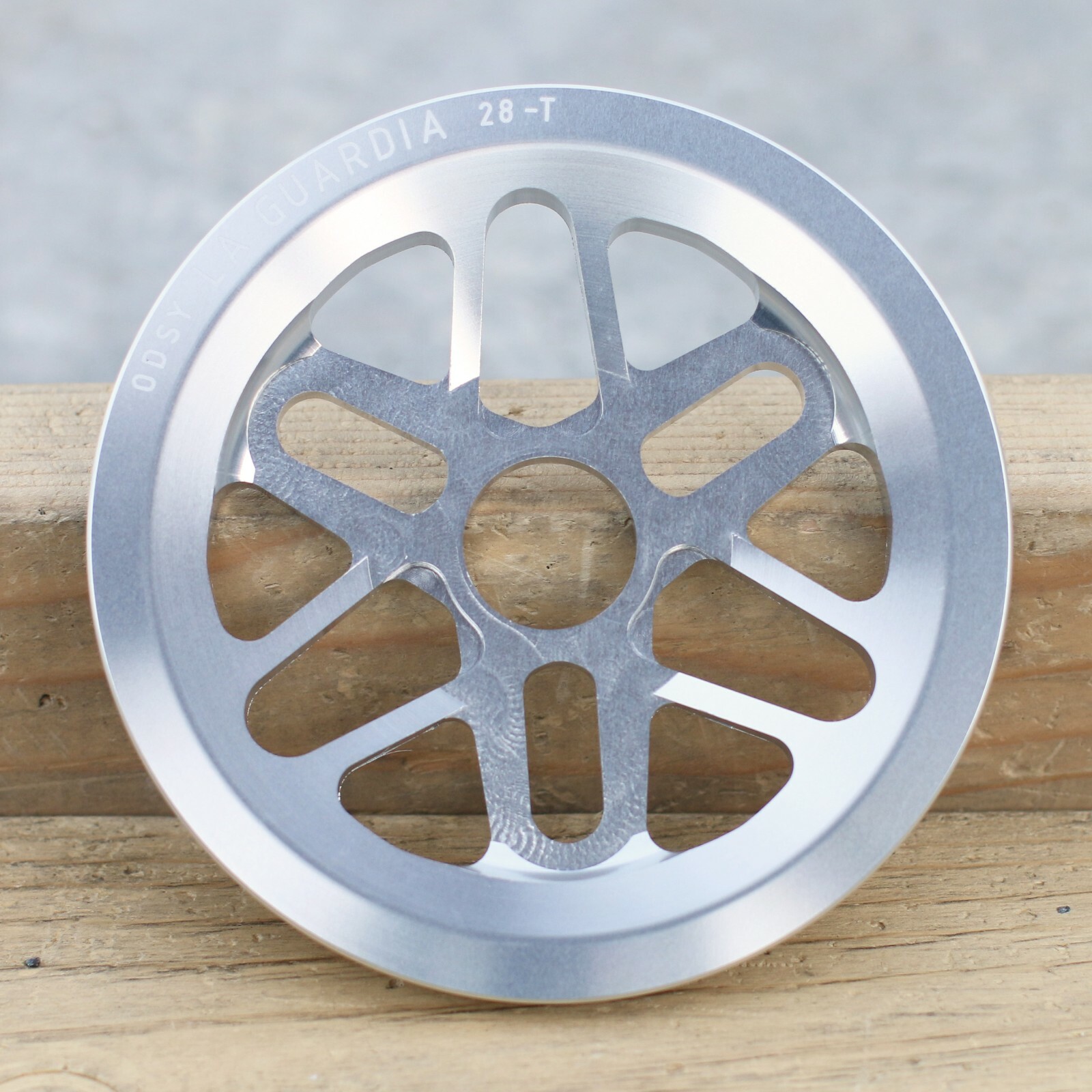 ODYSSEY BMX LA GUARDIA GUARD BICYCLE SPROCKET POLISHED SILVER
