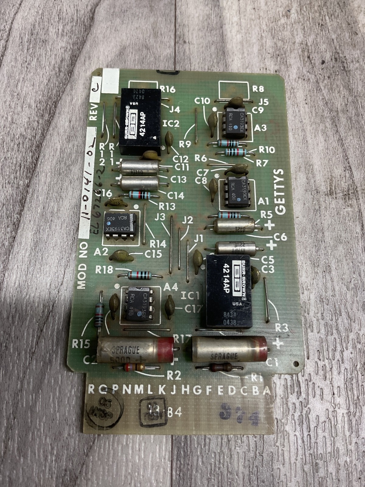 GETTYS  11-0141-101  PC Board #4004B46