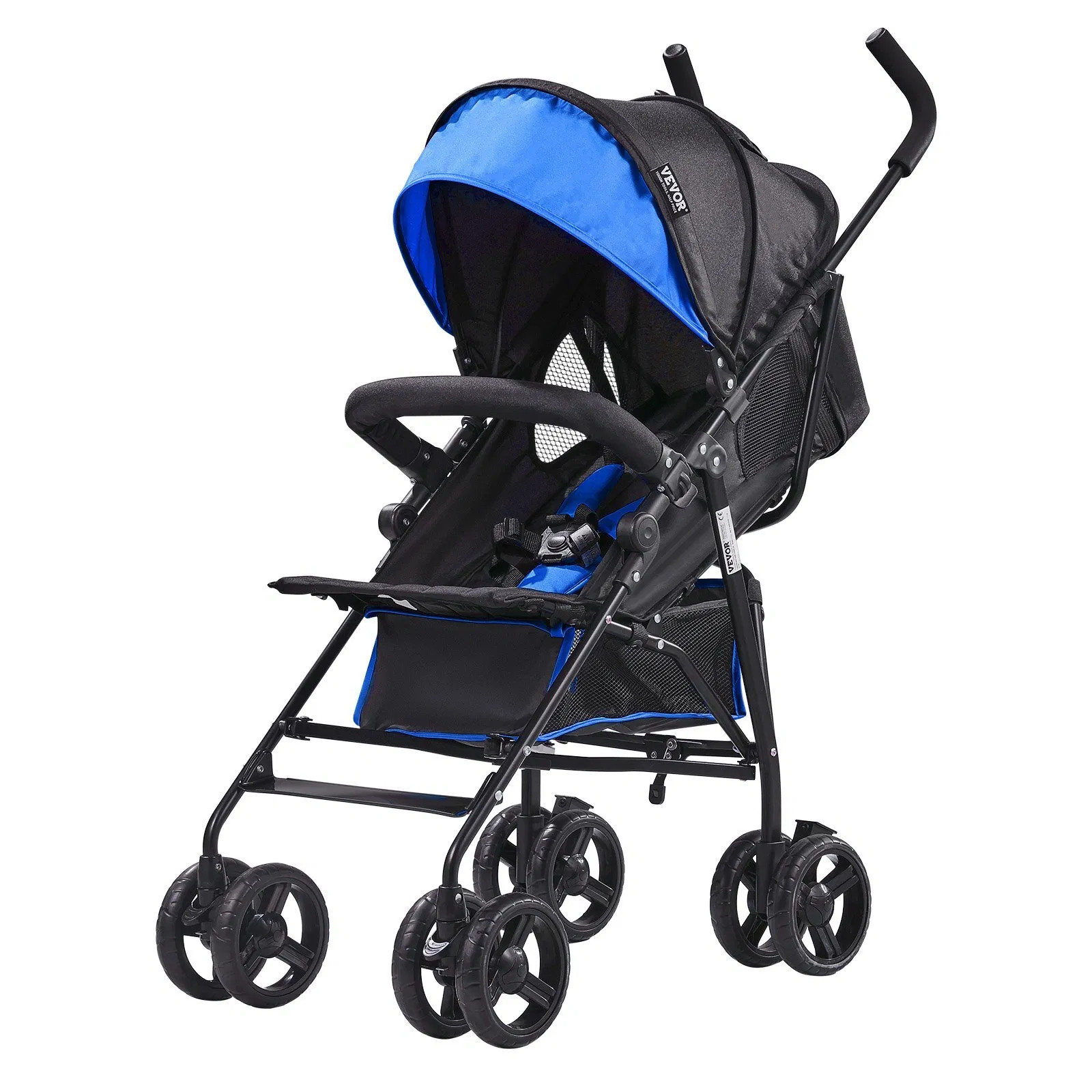 Lightweight Stroller, Compact Easy Fold MultiPosition Recline Canopy Backrest,