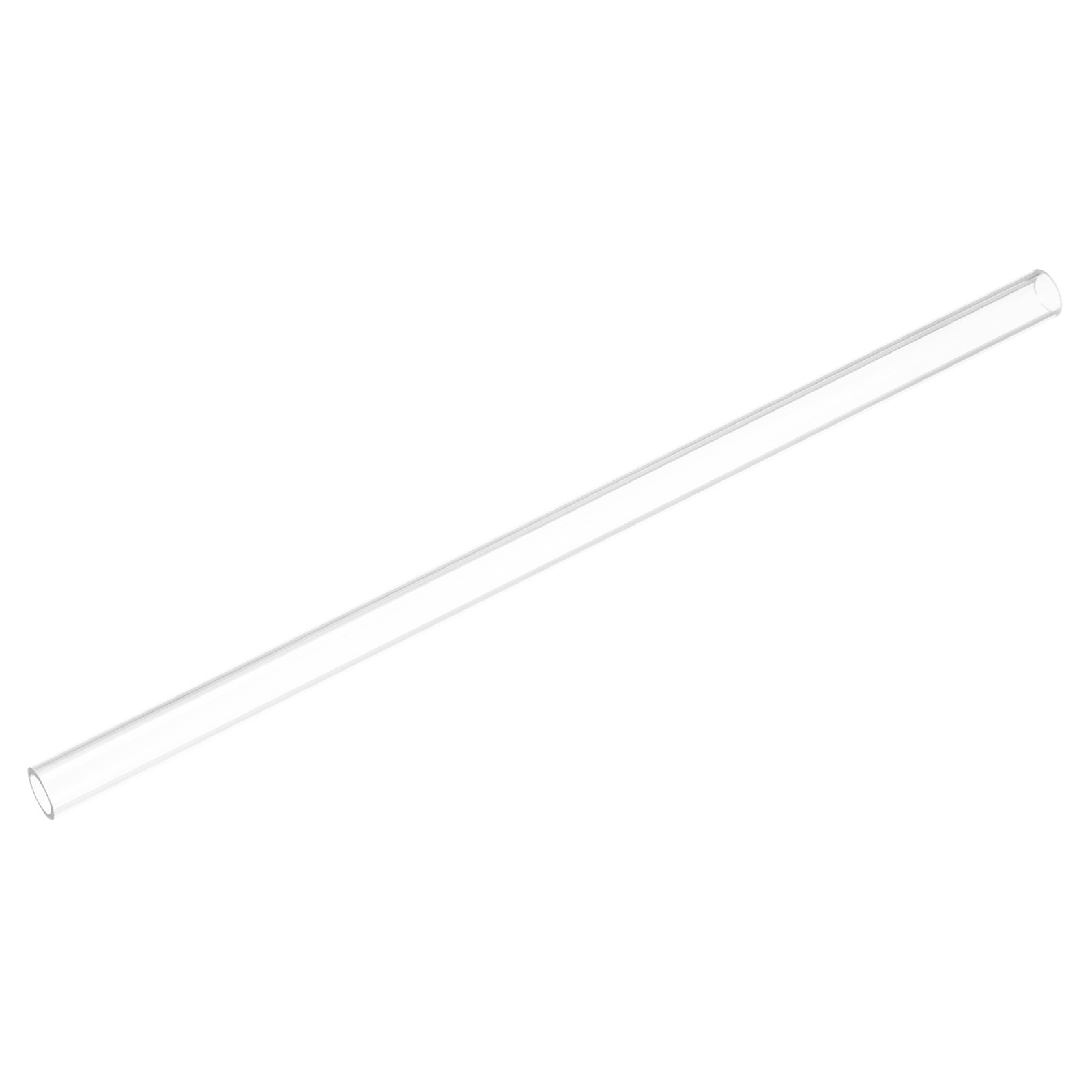 2pcs Clear Rigid Tubing Pipe Plastic Tube, 11mm ID x 14mm OD 305mm