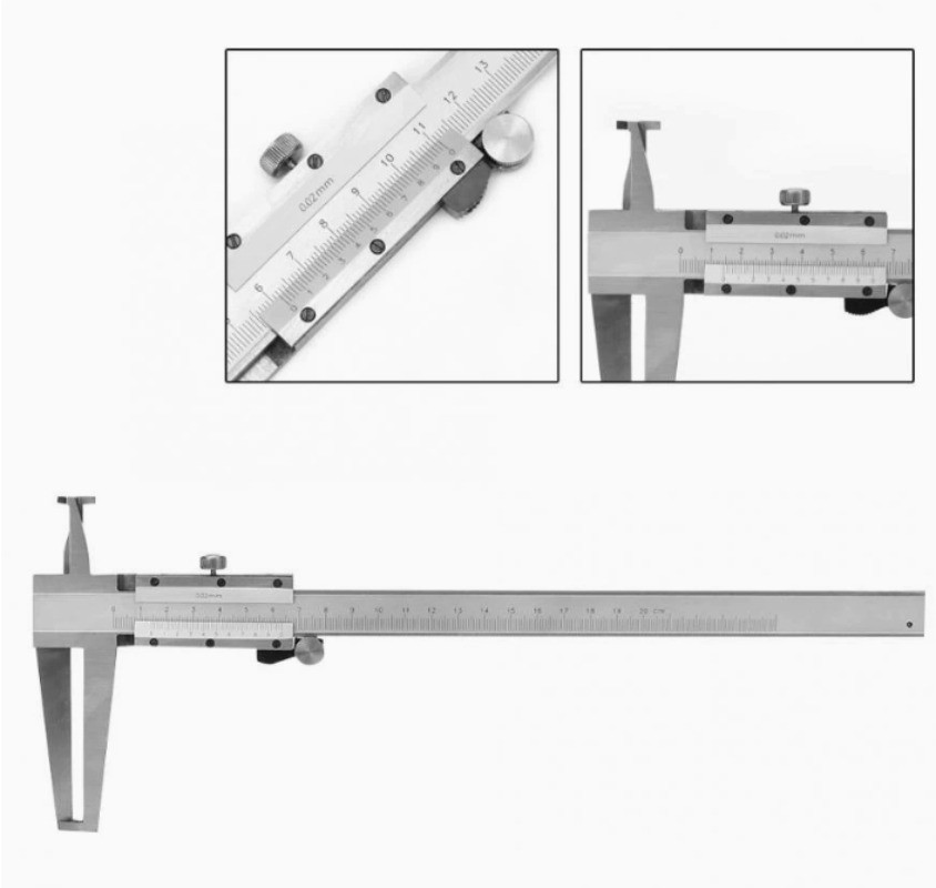 Inner Groove Diameter Vernier Calipers Stainless Steel Measuring Tool 0-150mm