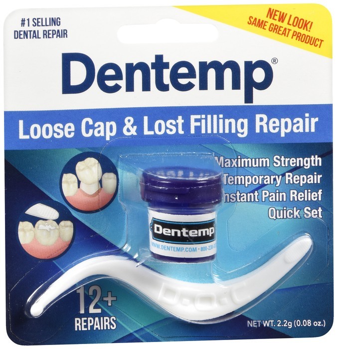 Dentemp Loose Cap and Lost Filling Repair Kit Pack of 3 Dental Repair 80 Uses