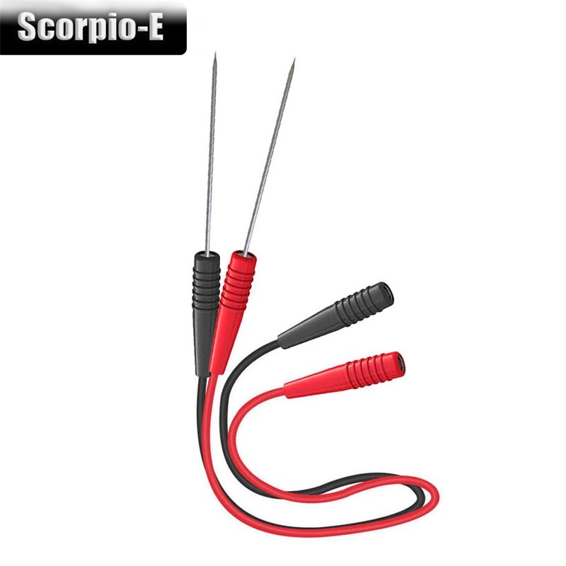 2PCS Wire Piercing Probe Test Leads 2mm Female Socket to Stainless Steel Probe