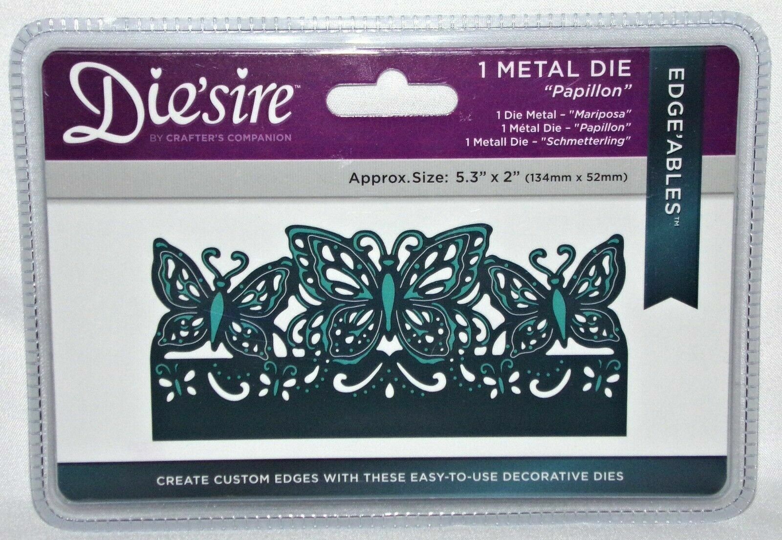 Edgeable Diesire Papillon Die Butterflies 1pc New Crafters Companion Free Ship
